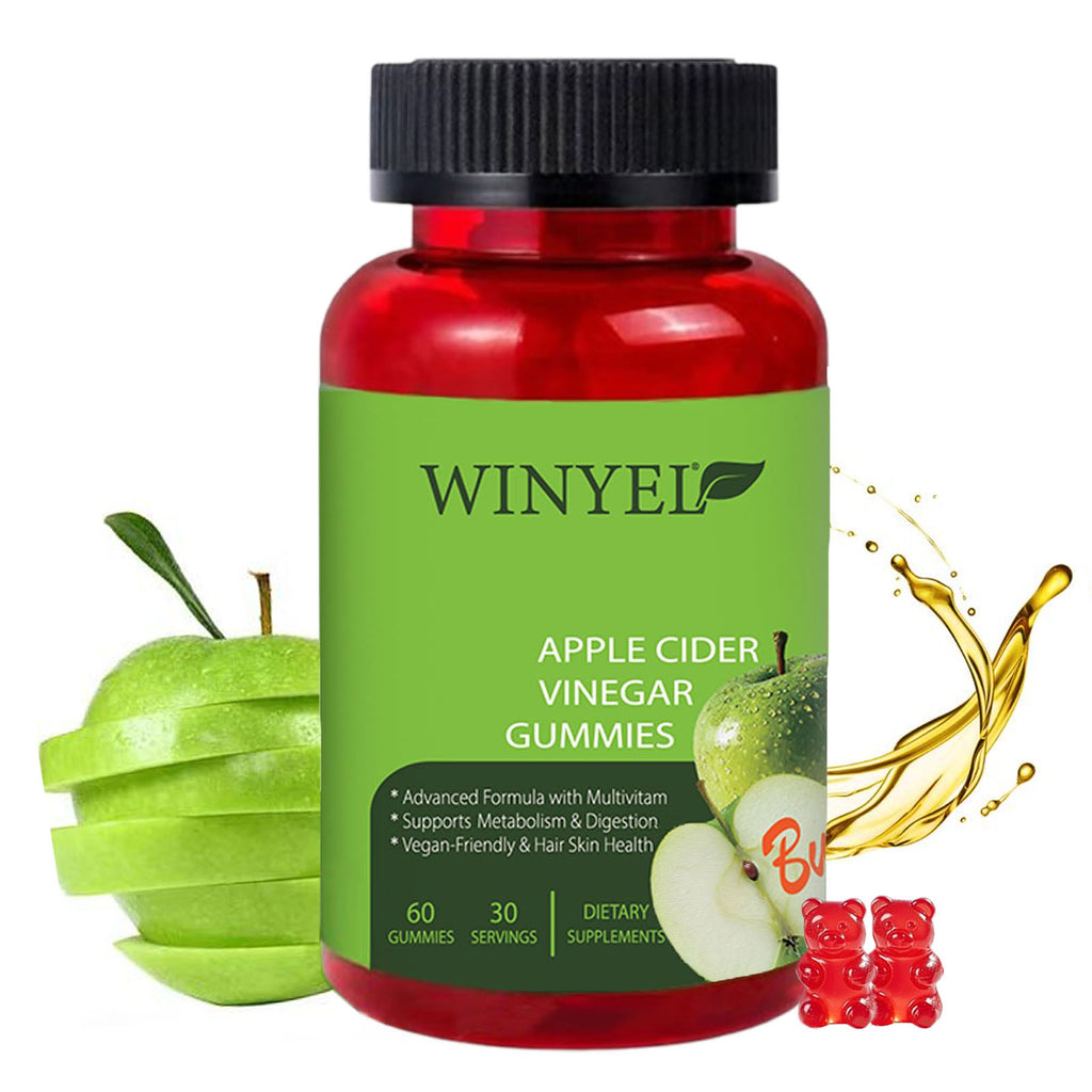 Apple Cider Vinegar Gummies Formulated to Support Normal Energy Levels & Gut Health - Supports Digestion, Detox & Cleansing - ACV Gummies W/VIT B12 Dietary Edible Fitness